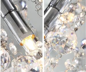 Toolight - Stropná lampa Crystal Glamour - chróm - APP403-C