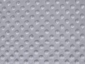 Biante Hrejivé posteľné obliečky Minky 3D bodky MKP-048 Sivé Jednolôžko 140x200 a 70x90 cm