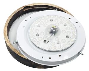 LED stropné svietidlo OAK SMOKY SLIM LED/20W/230V 4000K pr. 27 cm dub/tmavohnedá