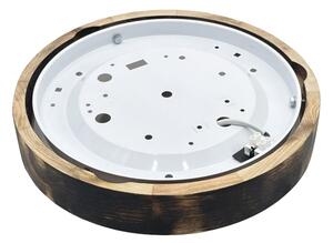 LED stropné svietidlo OAK SMOKY SLIM LED/20W/230V 4000K pr. 27 cm dub/tmavohnedá