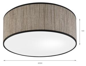 Stropné svietidlo SIRJA 2xE27/15W/230V priemer 35 cm hnedé