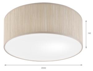 Stropné svietidlo SIRJA 1xE27/15W/230V priemer 35 cm béžové