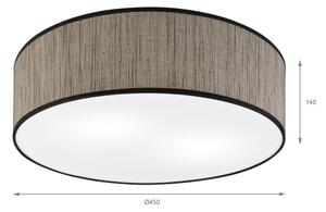 Stropné svietidlo SIRJA 2xE27/15W/230V, priemer 45 cm, hnedé