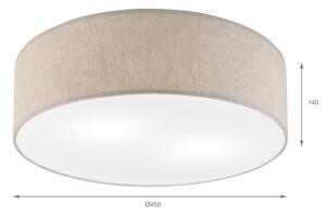 Stropné svietidlo SIRJA 2xE27/15W/230V, priemer 45 cm, béžové