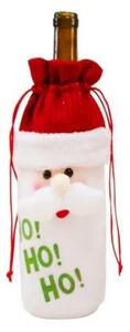 Tutumi - Vianočný obal na fľašu Santa Claus - červená - 19 cm