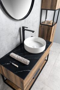 Sapho, INFINITY ROUND keramické umývadlo na dosku, priemer 36x12 cm, biela, 10NF65036