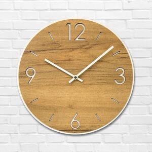 Karlsdesign.sk - Hodiny na stenu - LUXOL White - 30cm - Biela