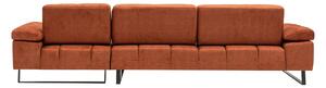 Rohová sedačka Mussty (oranžová) (P). Vlastná spoľahlivá doprava až k Vám domov. 1062709