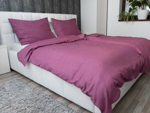 Biante Ľanové posteľné obliečky LEN-001 Ružovofialové 140x200 cm