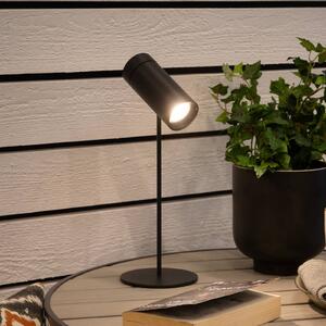 Stolová LED lampa Multi, čierna, výška 30 cm, IP54, Čierna, Obývacia izba / jedáleň, Hliník, Moderný