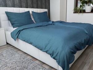 Biante Ľanové posteľné obliečky LEN-004 Petrolejové 140x200 cm