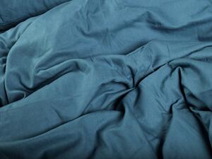 Biante Ľanové posteľné obliečky LEN-004 Petrolejové 140x200 cm