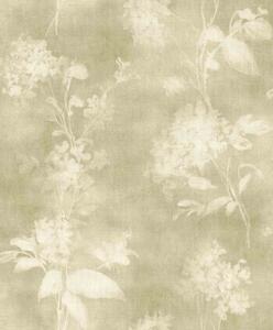 RASCH | Vliesová tapeta na stenu Florentine 481402 | 0,53 x 10,05 m | zelená, béžová