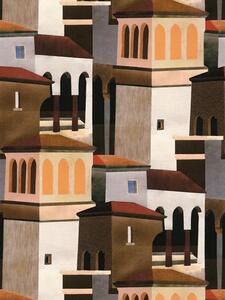 A.S. Création | Vliesová tapeta na stenu PintWalls 3 79187-1 | 0,53 x 10,05 m | krémová, béžová, hnedá, oranžová, čierna, červená
