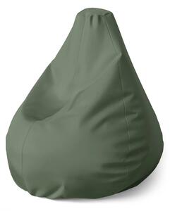 Sablio Sedací vak Pear Vojenská zelená 2 - 70 x 95 x 15 cm