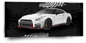 Sablio Obraz Nissan GTR 35 Čierny - 110x50 cm