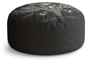 Sablio Taburet Circle Harley-Davidson S krídlami: 38x48 cm