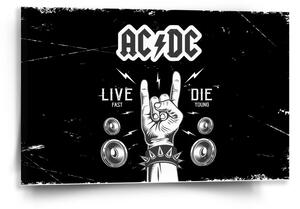 Sablio Obraz ACDC Live fast, die young - 60x40 cm