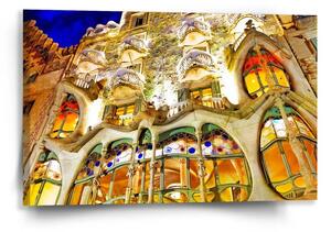 Sablio Obraz Barcelona Gaudi Casa Batllo 1 - 60x40 cm
