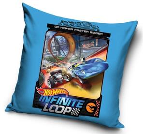 Detský vankúšik Hot Wheels Infinite Loop 40x40 cm