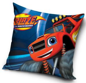Detský vankúšik Plamienok a Štvorkoláci Červený Monster Truck 40x40 cm