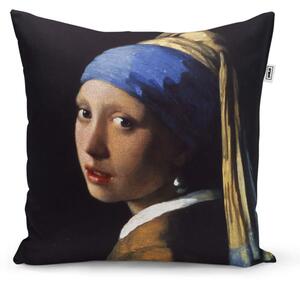 Sablio Vankúš Dievča s perlou - Johannes Vermeer - 40x40 cm