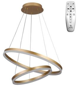 Brilagi - LED stmievateľný závesný luster na lanku CIRCLE LED/70W/230V 3000-6500K zlatá + diaľkové ovládanie