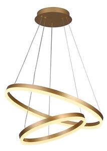 Brilagi - LED stmievateľný závesný luster na lanku CIRCLE LED/70W/230V 3000-6500K zlatá + diaľkové ovládanie