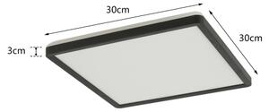 Brilagi - LED Kúpeľňové svietidlo ULTRA SLIM LED/18W/230V 30x30 cm čierna IP54