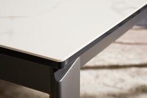 Rozkladací jedálenský stôl X7 180-240cm biely mramor optik