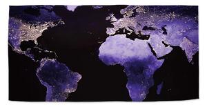 Sablio Uterák Svetelná mapa sveta - 30x50 cm