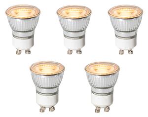 Sada 5 GU10 3-stupňových stmievateľných LED žiaroviek 35 mm 4 W 200 lm 2200 K