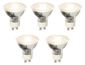 Sada 5 stmievateľných LED žiaroviek GU10 5W 370lm 3000K