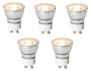 Sada 5 GU10 3-stupňových stmievateľných LED žiaroviek 35 mm 4W 220 lm 3000K