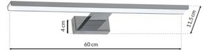 LED kúpeľňové osvetlenie zrkadla SHINE LED/13,8W/230V 60 cm IP44 lesklý chróm