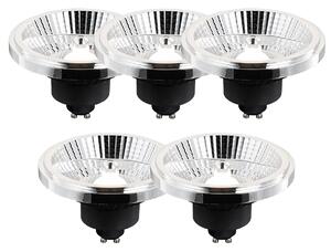 Sada 5 GU10 3-stupňových stmievateľných LED žiaroviek AR111 10W 800 lm 2700 - 3700K