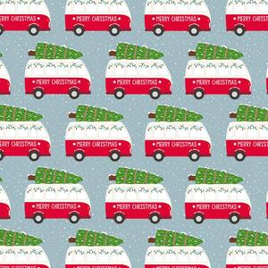 Vianočný baliaci papier Camper Van