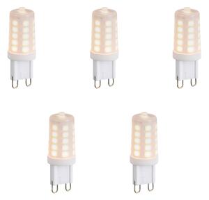 Sada 5 stmievateľných LED žiaroviek G9 Opal 1,2 W 100 lm 2200 K