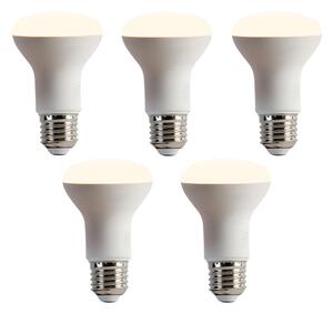 Sada 5 stmievateľných LED žiaroviek E27 R63 6,2 W 520 lm 2700 K