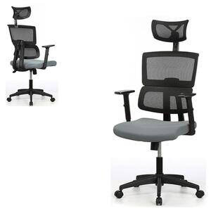 Kancelárska stolička s výškovo nastaviteľnými opierkami sivá (a-B1025 sivá)