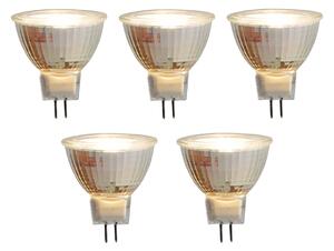 Sada 5 LED žiaroviek GU5.3 MR16 5W 420lm 2700K 12V