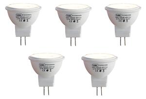 Sada 5 LED žiaroviek G4 MR11 2,7 W 210 lm 3000 K 12 V