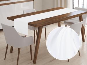 Biante Dekoračný behúň na stôl Rongo RG-013 Biely 35x140 cm