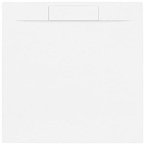 Sprchová vanička štvorcová SAT Fusion 90x90 cm liaty mramor Blanco SATFU9090BL