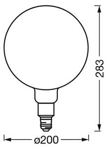 LED Stmievateľná žiarovka SMART+ GLOBE G200 E27/6W/230V 2500K Wi-Fi - Ledvance