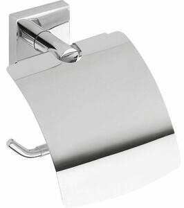 SAPHO XQ700 X-Square držiak toaletného papiera s krytom, strieborná