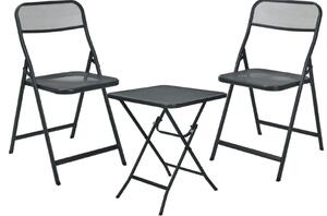 PROGARDEN Záhradný nábytok skladacia sada stôl + 2 stoličky KO-X81100210