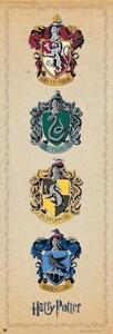 Plagát, Obraz - Harry Potter - House Crests, (53 x 158 cm)