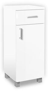 Kúpeľňová skrinka K26 farba korpusu: Bielý, farba dvierok: Bielé lamino