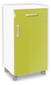 Kúpeľňová skrinka K25 farba korpusu: Bielý, farba dvierok: Lemon lesk